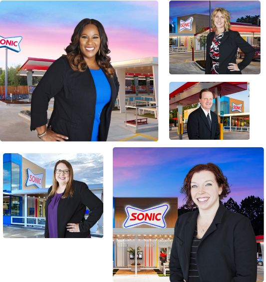 With the experience and creativity to propel our brand into the next generation of quick-service restaurants, SONIC's QSR franchise leadership team is comprised of industry experts in franchising and restaurants.